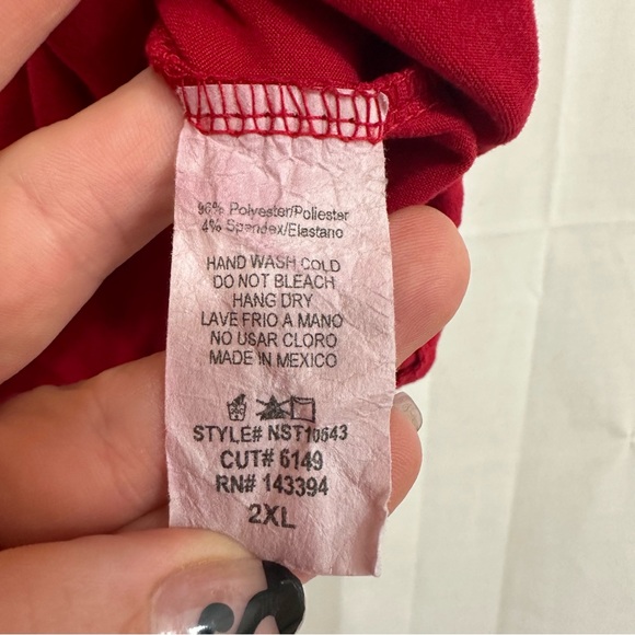 Fashion Nova 2-Piece Sleeveless Elastic Hem Cropped Top & Jogger Pants Red 2XL - Picture 12 of 12